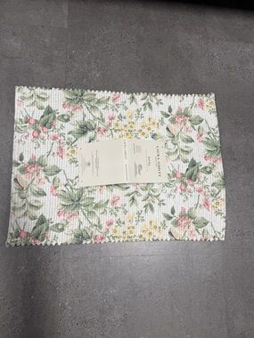 Laura Ashley Floral Bath Rug ~ 17x24” ~ Skid resistant ~ Multi Color